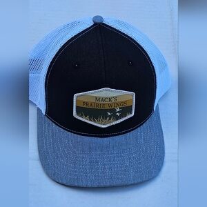 Mack’s Prairie Wings Black and Gray Trucker Hat